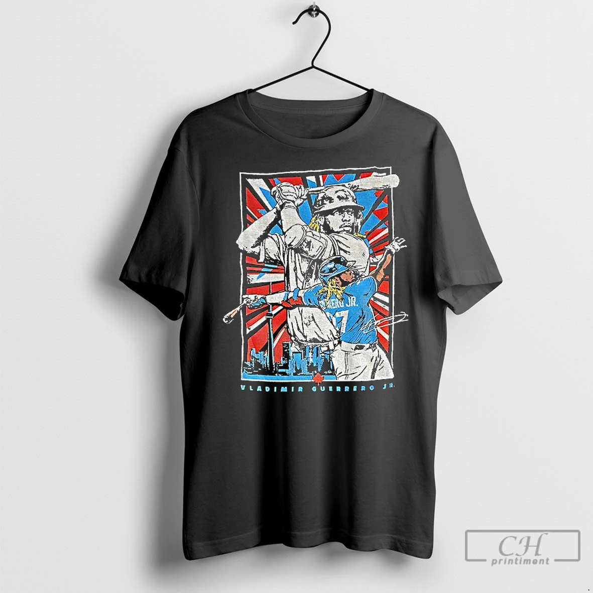 Classic Vladimir Guerrero Jr Toronto Blue Jays Baseball Player Signature Graphic T Shirt