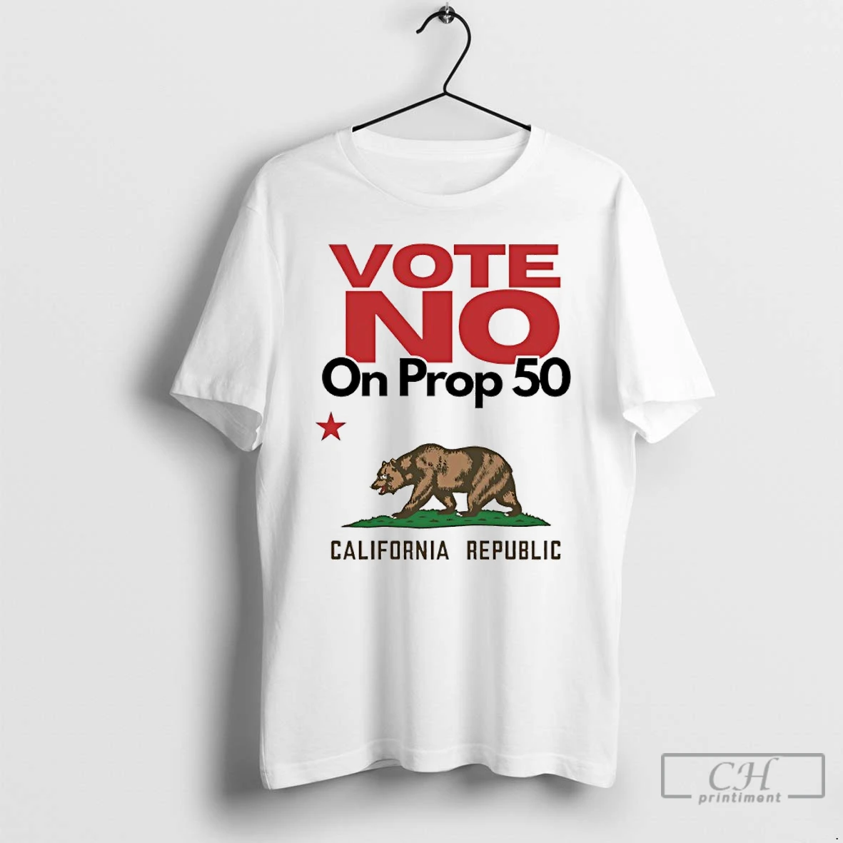 Classic Vote No On Prop 50 California Republic T Shirts Hoodie