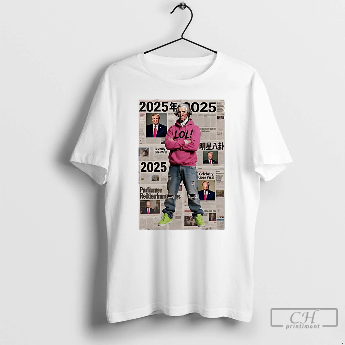 Classic Washington In 2025 Streetwear Newspaper T Shirts Hoodie Longsleeve