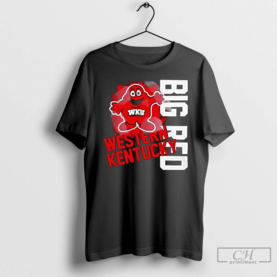 Classic Western Kentucky Hilltoppers Logo Vertical Mascot Big Red T Shirts Hoodie