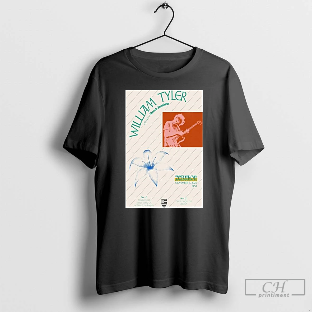 Classic William Tyler November 5 6 7 2025 California Concert Long Sleve T Shirts Hoodie
