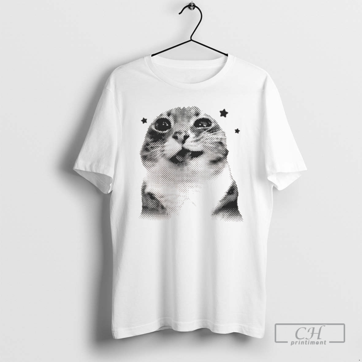 Classic Y2k Retro Cat Meme Shirt Sweater
