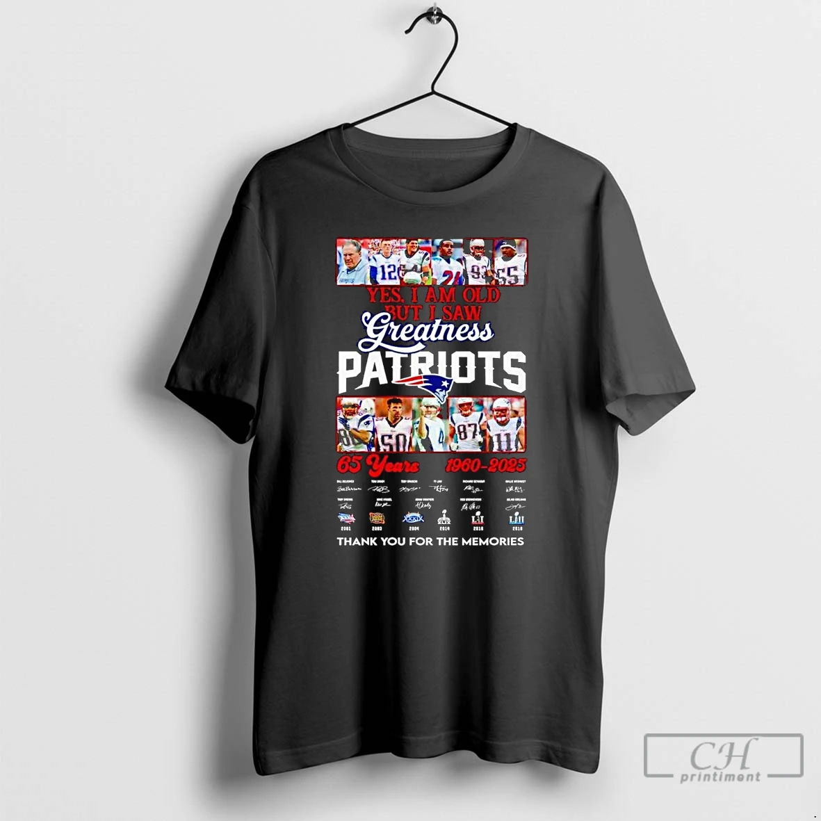 Classic Yes I Am Old But I Saw Greatness Ne Patriots Thank You For The Memories T Shirts Hoodie