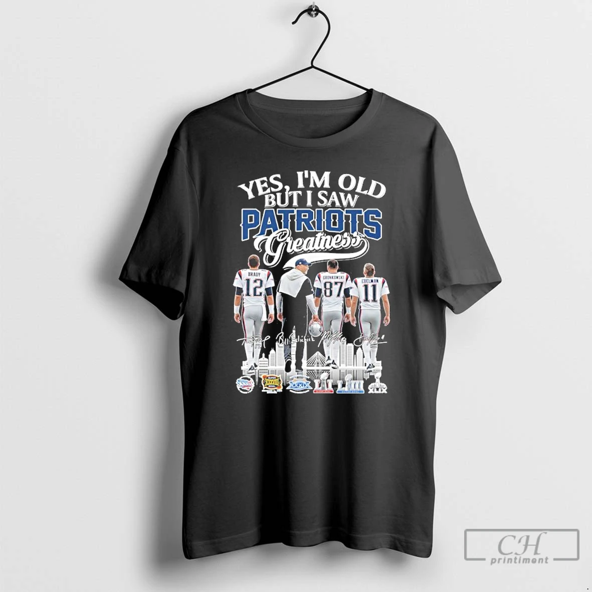 Classic Yes Im Old But I Saw Patriots Football Legends Greatness Signatures T Shirts Hoodie
