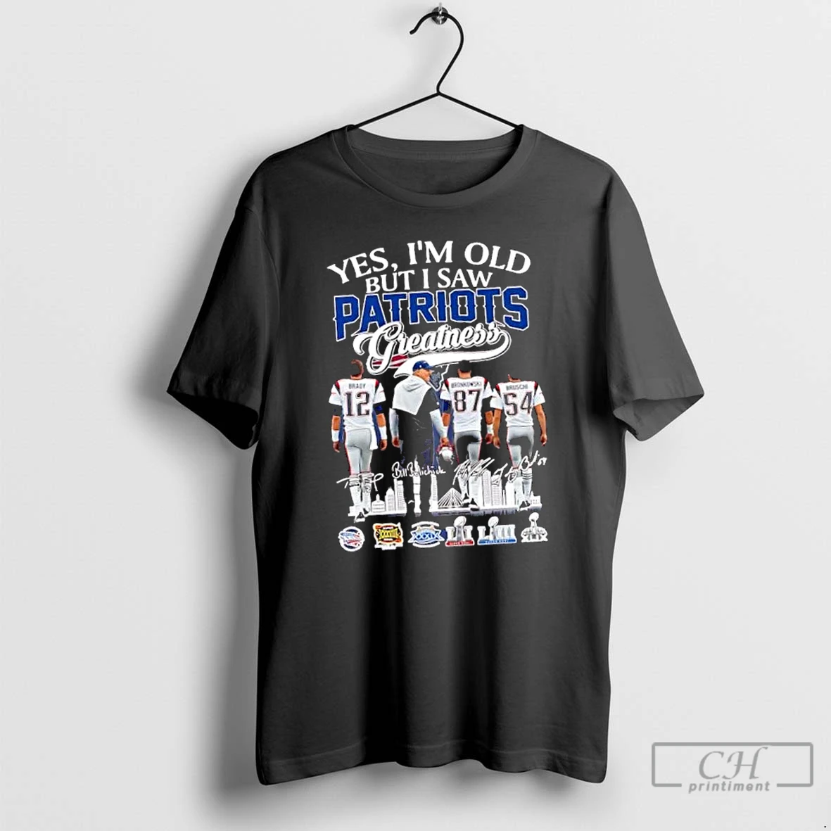 Classic Yes Im Old But I Saw New England Patriots Greatness Signatures T Shirts Hoodie Longsleeve