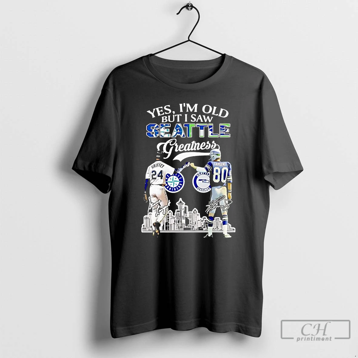 Classic Yes Im Old But I Saw Seattle Greatness Griffey And Largent T Shirts Hoodie
