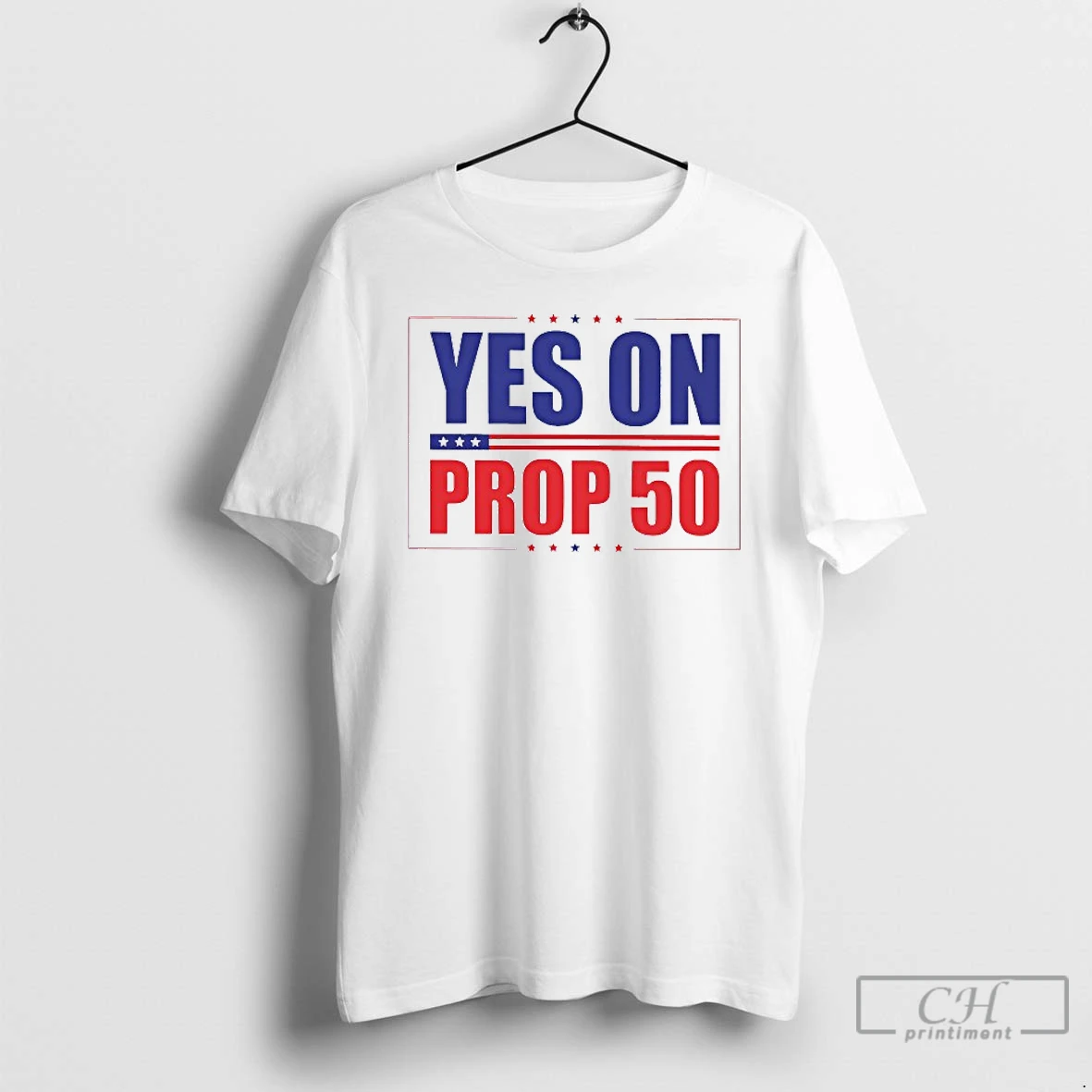 Classic Yes On Prop 50 Election Mens White Tee T Shirts Hoodie