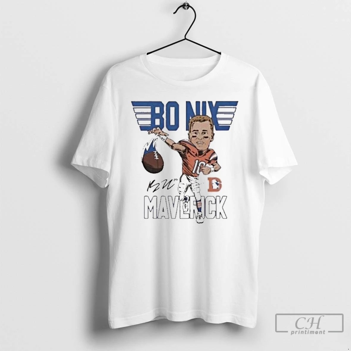Classic Bo Nix Maverick Signature Broncos Superstar T Shirts Hoodie