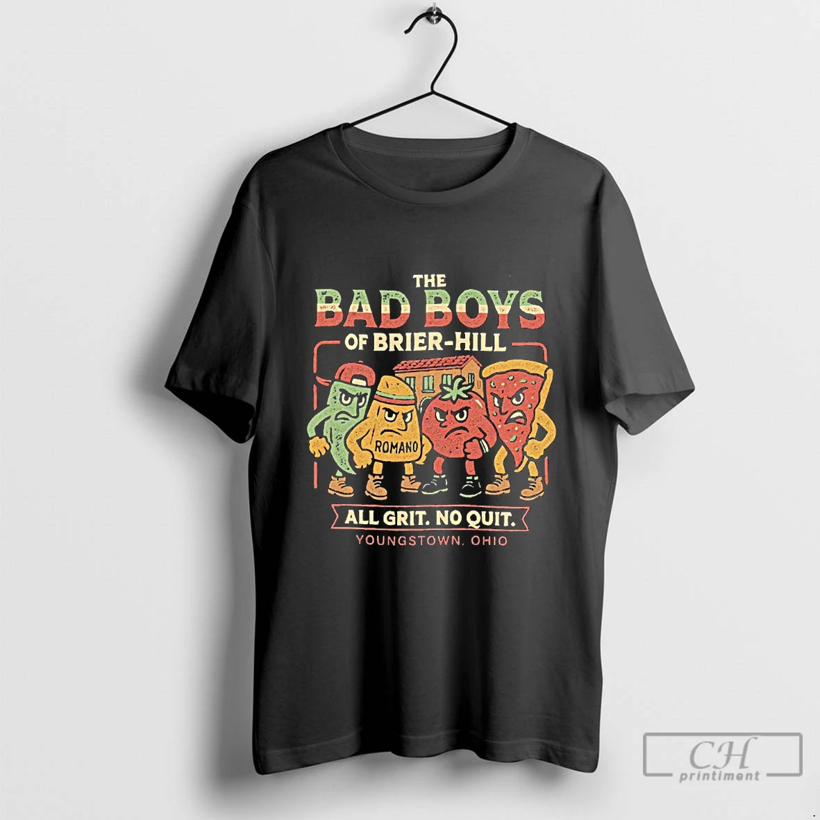 Classic Dgqwlaw0 The Bad Boys Or Brier Hill All Grit No Quit Youngstown Ohio Blackshirt T Shirts Hoodie