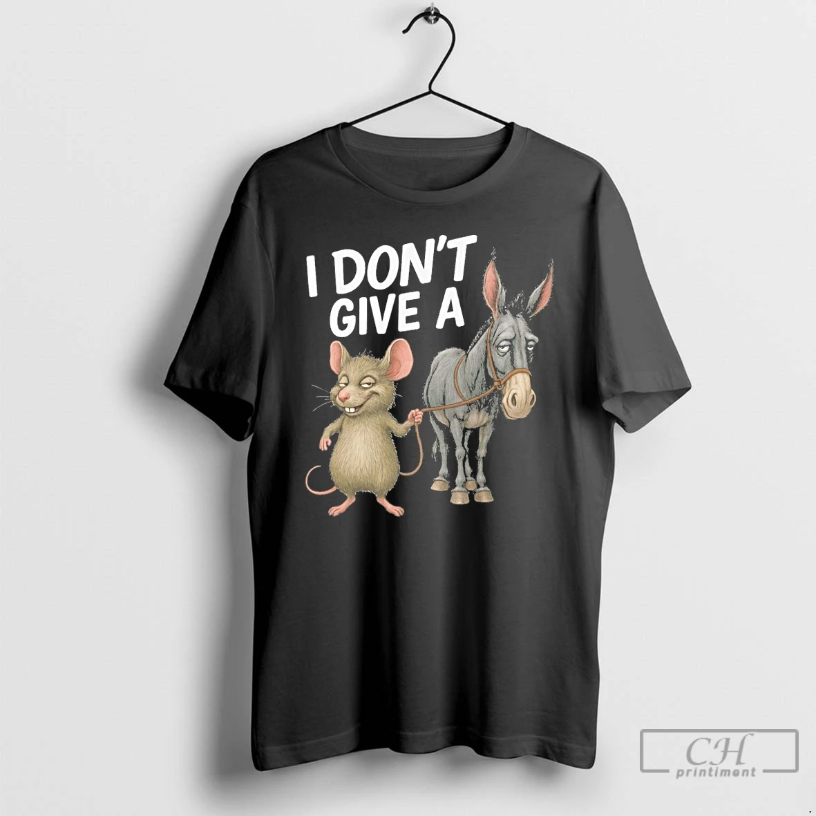 Classic I Dont Give A Rats Ass Mouse Donkey Funny T Shirts Hoodie