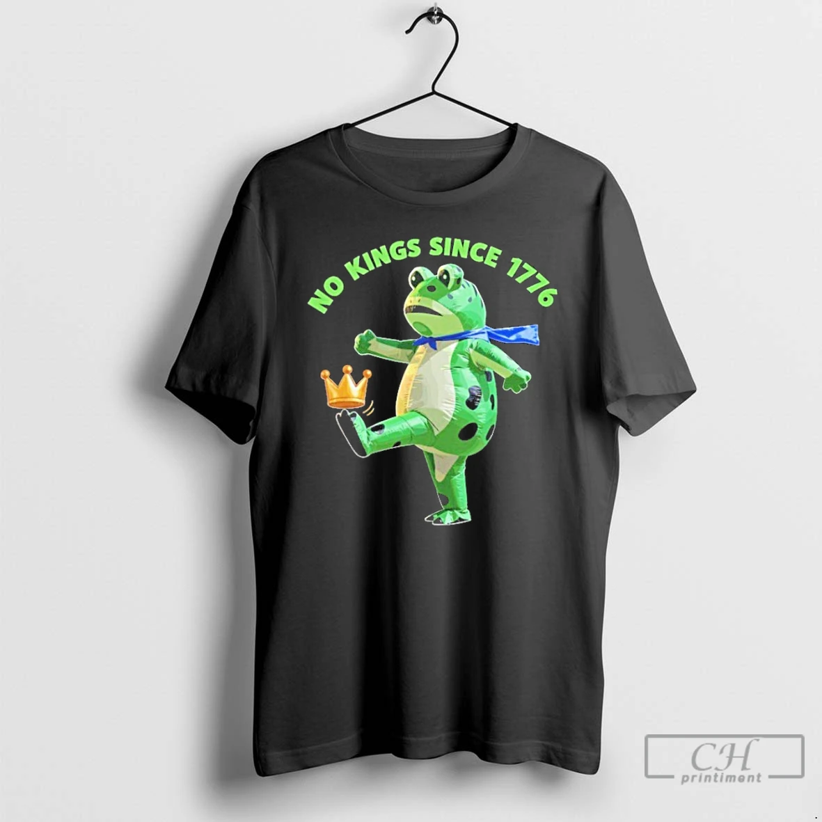Classic No Kings Since 1776 Portland Frog Protest Resist T Shirts Hoodie