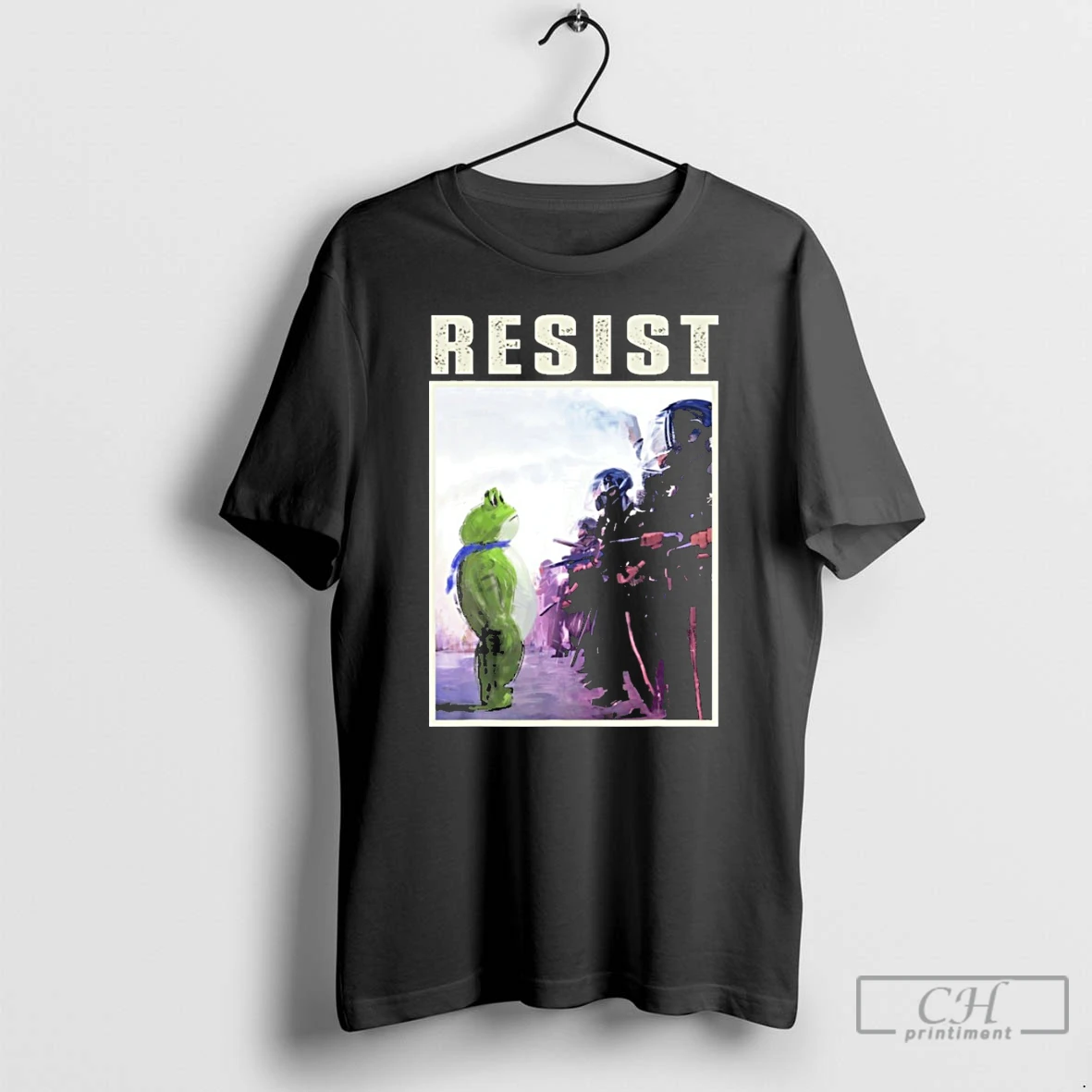 Classic Portland 2025 Resist Portland Frog Protest Art T Shirts Hoodie