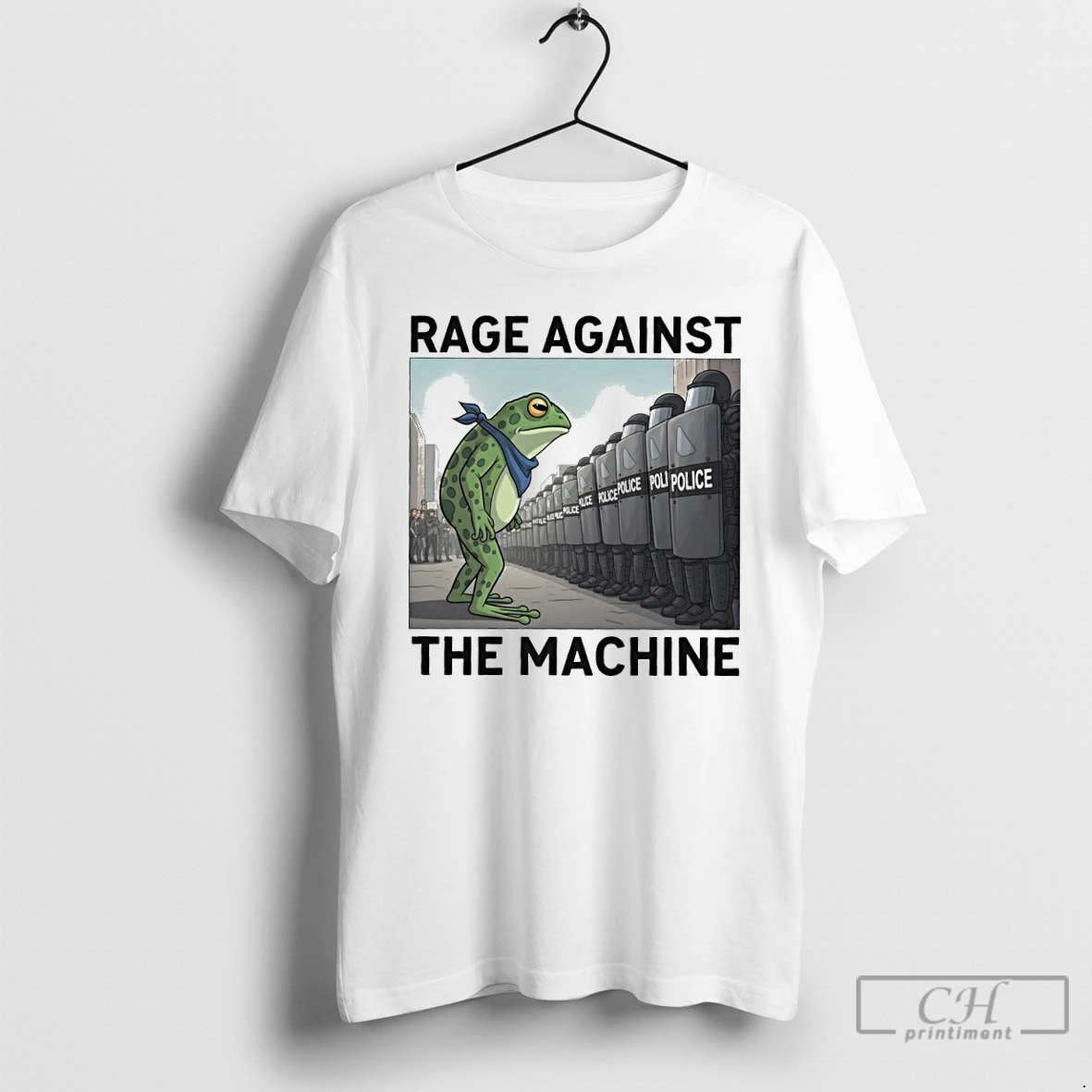 Classic Rage Against The Machine Portland Frog Protest Political Activist Anti Fascism Graphic T Shirts Hoodie