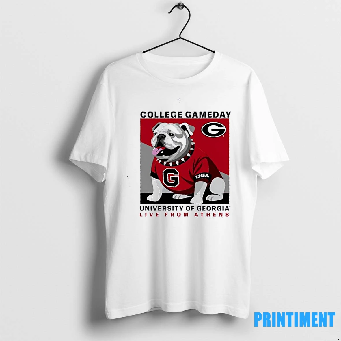 College Gameday University Of Georgia Bulldogs Mascot Live From Athens Tshirts Sweater Hoodie