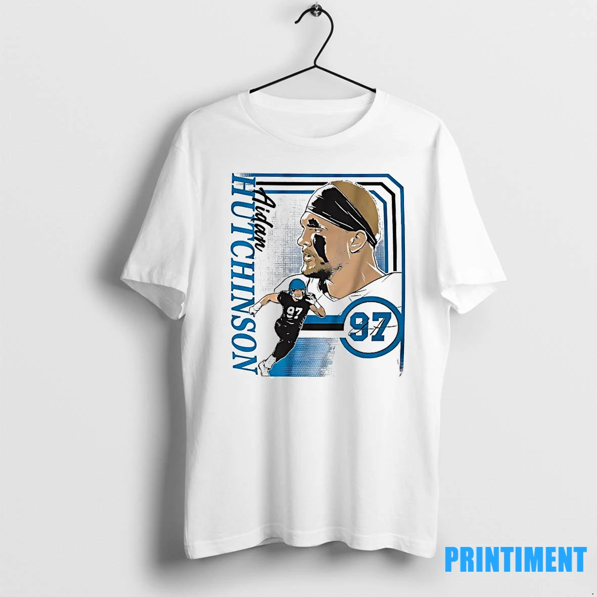 Detroit Lions Aidan Hutchinson Collage Frame 97 Tshirts Sweater Hoodie