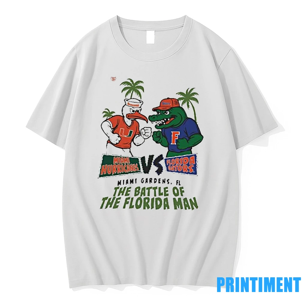 Florida Gators Vs Miami Hurricanes 2025 The Battle Of The Florida Man Tshirts Sweater Hoodie