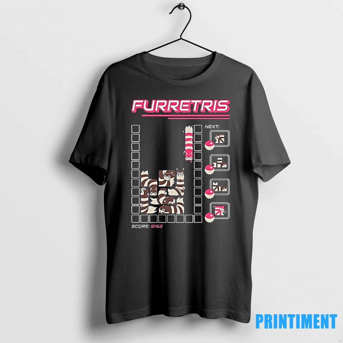 Furretris Next Ferrets Score 0162 Video Games Tshirts Sweater Hoodie