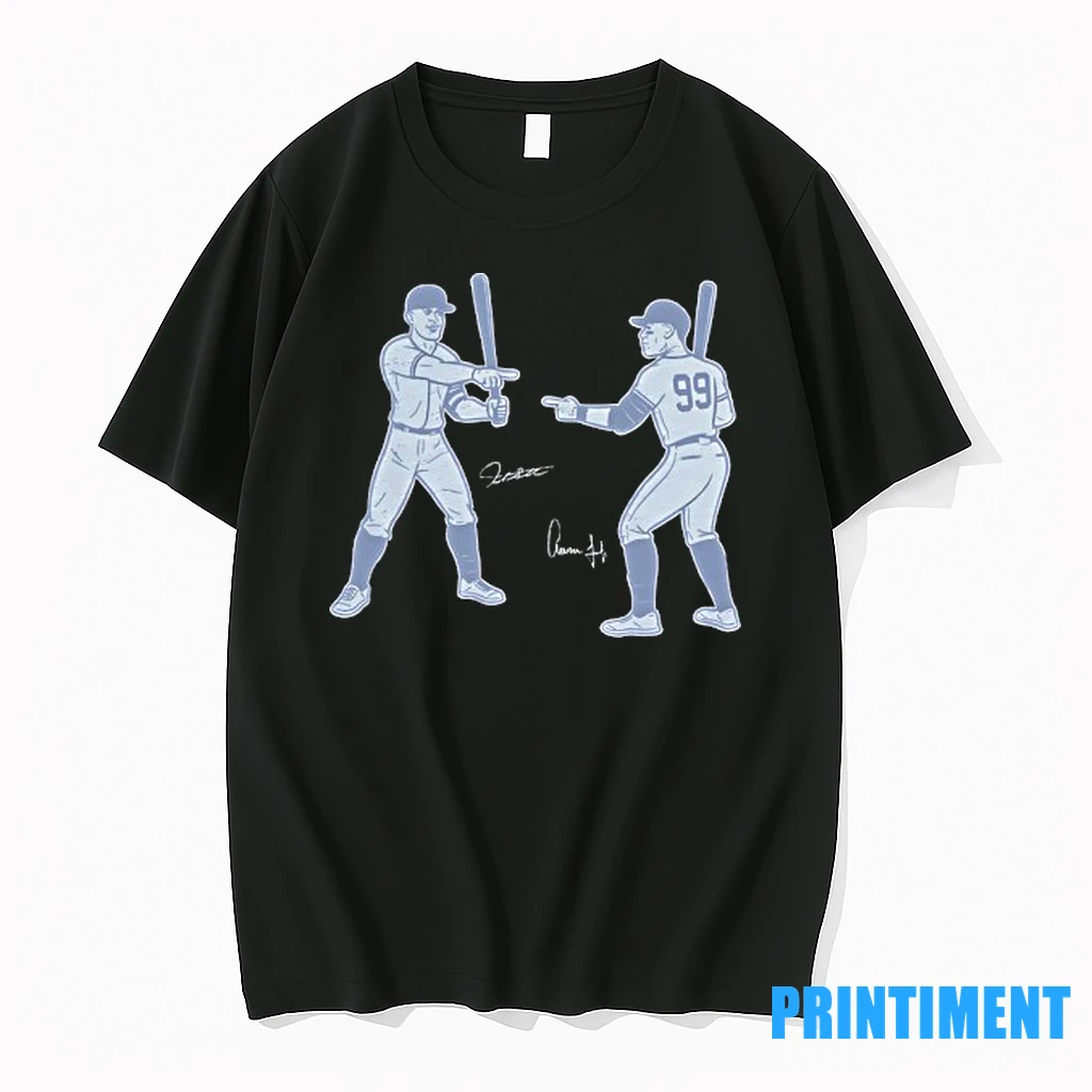 Giancarlo Stanton And Aaron Judge New York Yankees Baseball Signatures Tshirts Sweater Hoodie