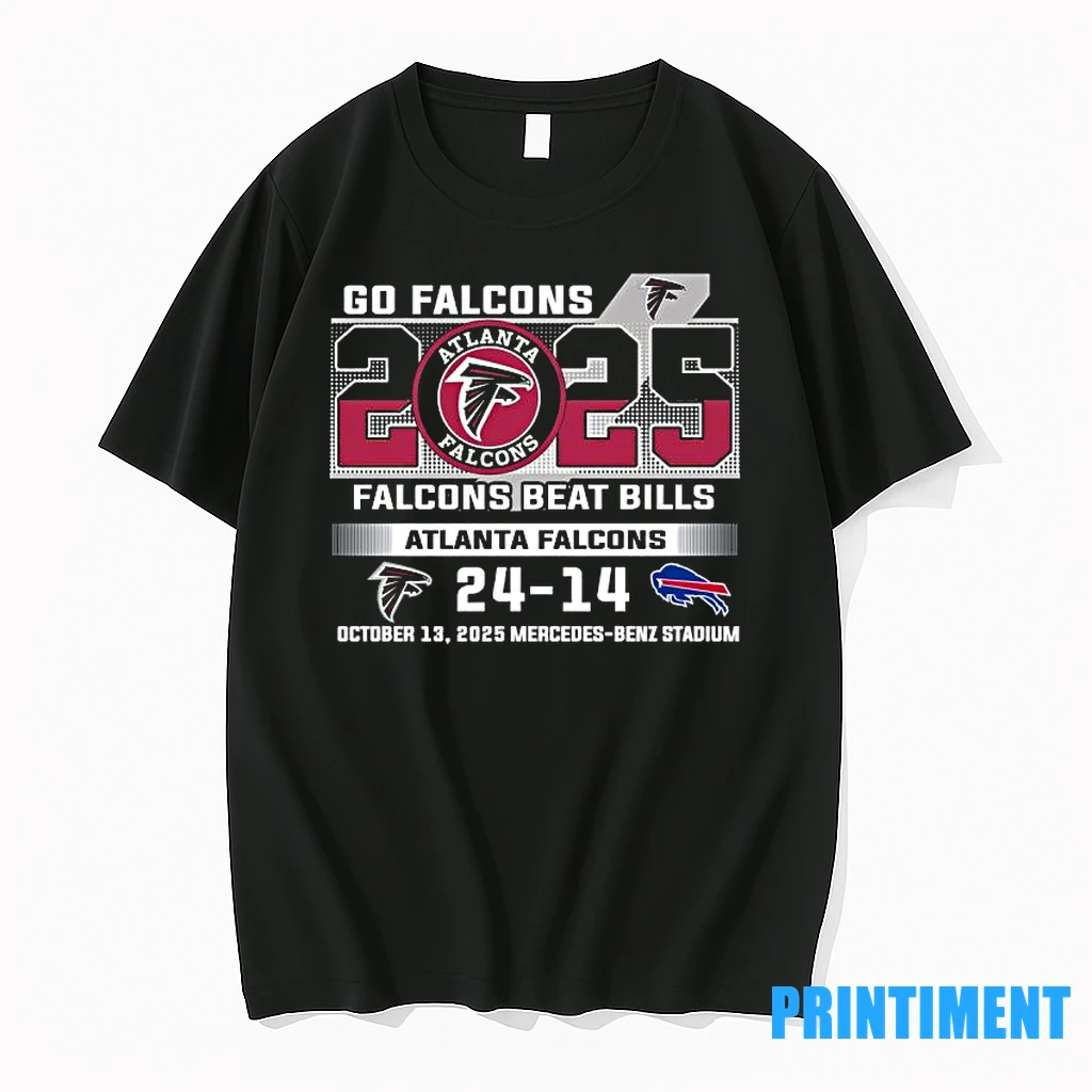Go Falcons Atlanta Falcons 2025 Falcons Beat Bills 24 14 Score Tshirts Sweater Hoodie