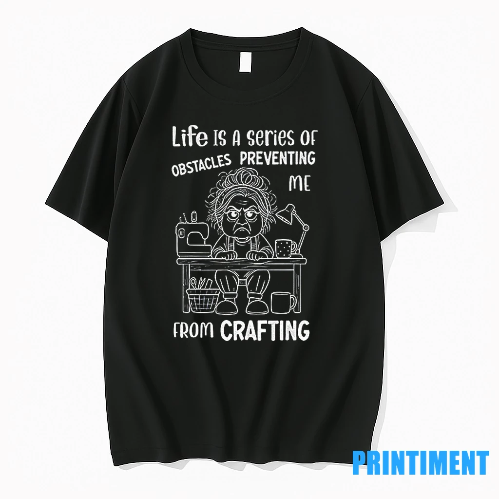 Grandma Life Is A Series Of Obstacles Preventing Me From Crafting Tshirts Sweater Hoodie