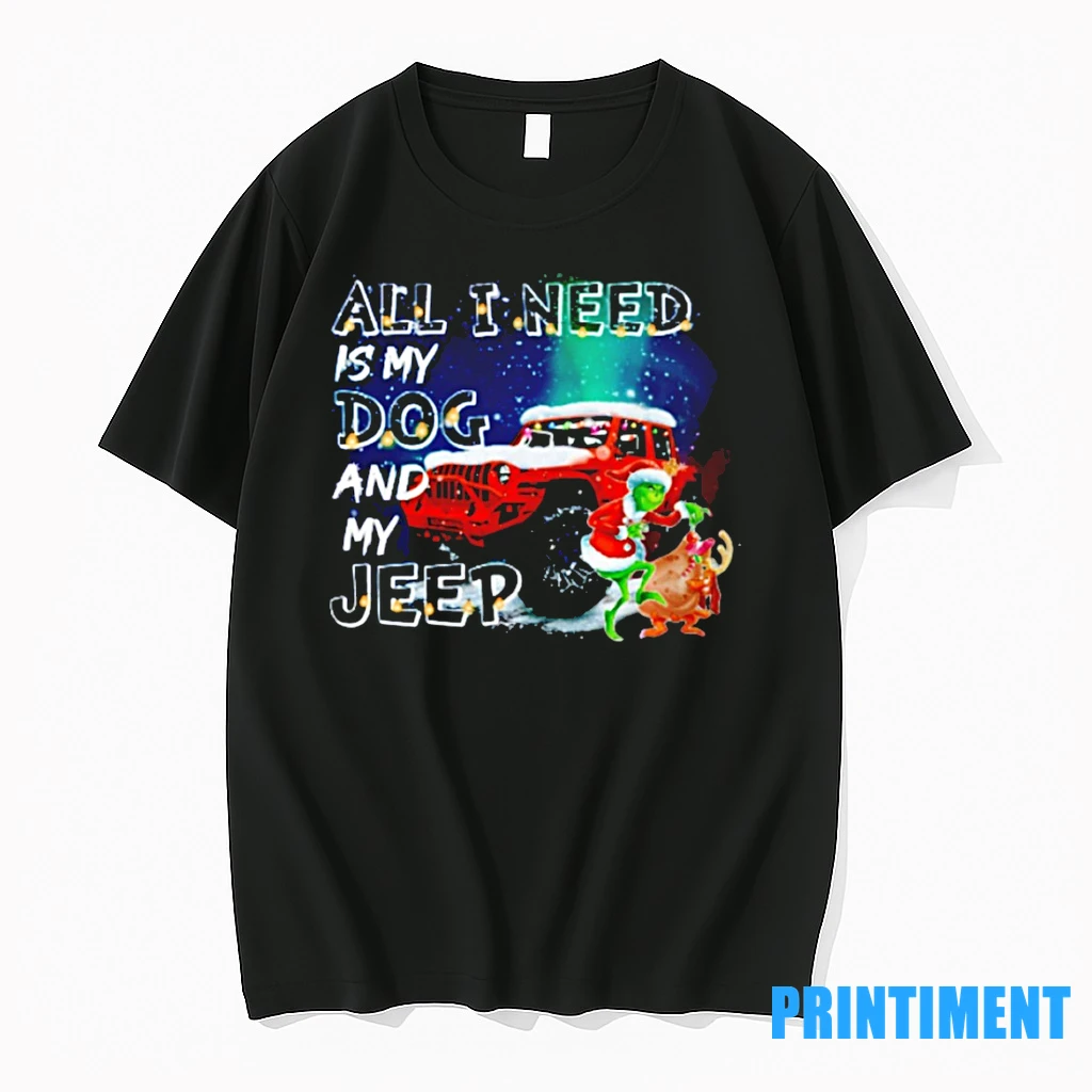 Grinch All I Need Is My Dog And My Jeep Christmas Tshirts Sweater Hoodie