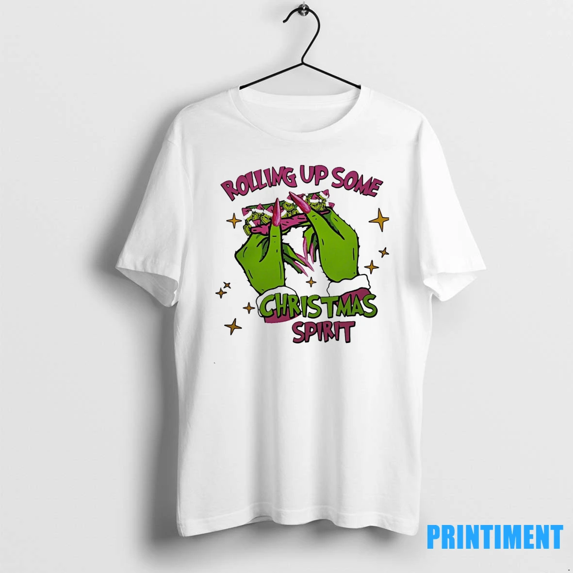 Grinch Rolling Up Some Christmas Spirit Tshirts Sweater Hoodie