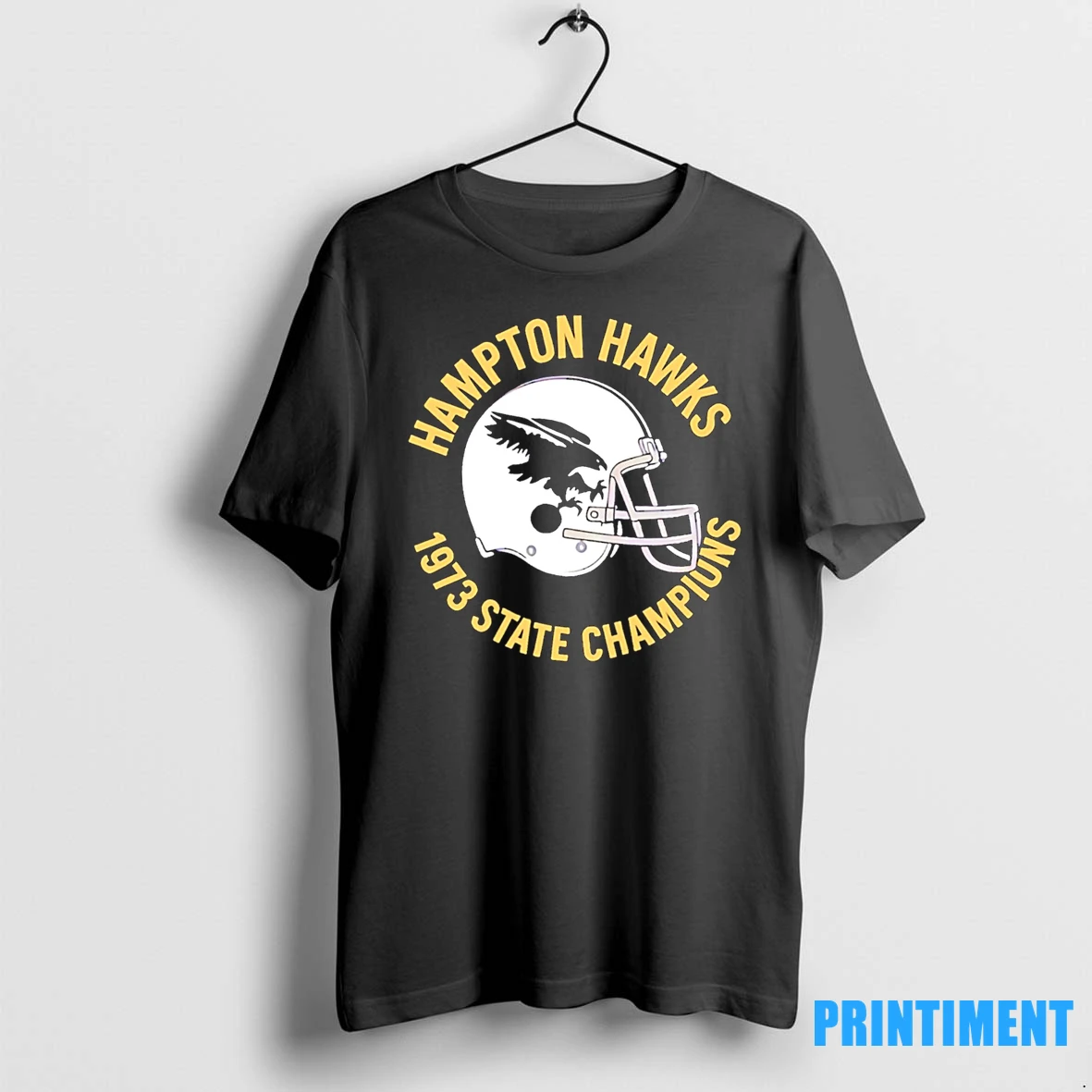 Hampton Hawks 1973 State Champions Helmet Tshirts Sweater Hoodie 2
