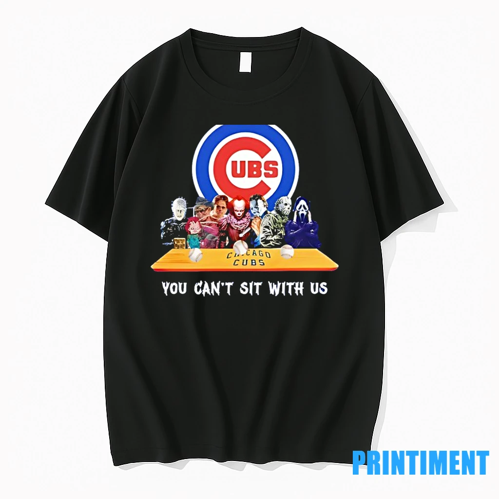 Horror Movie Characters You Cant Sit With Us Chicago Cubs Halloween Tshirts Sweater Hoodie