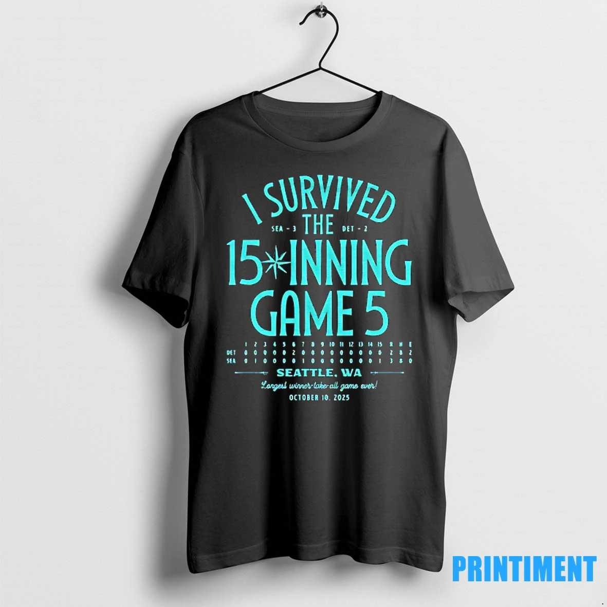 I Survived The 15 Inning Game 5 Seattle Mariners Tshirts Sweater Hoodie