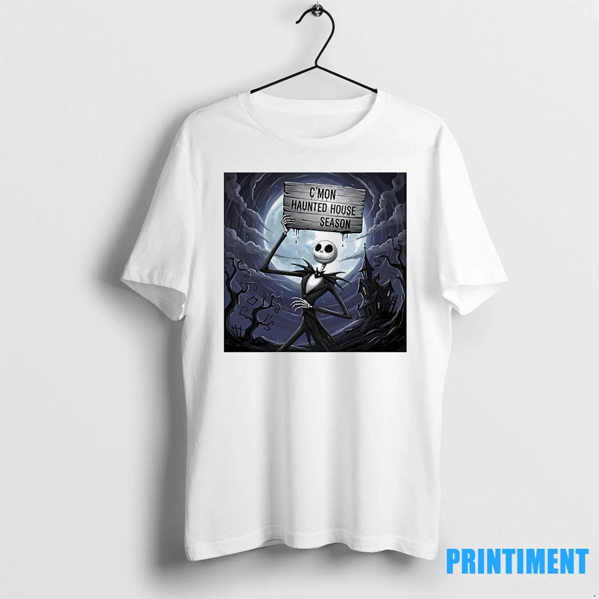 Jack Skellington Cmon Haunted House Season Halloween Tshirts Sweater Hoodie