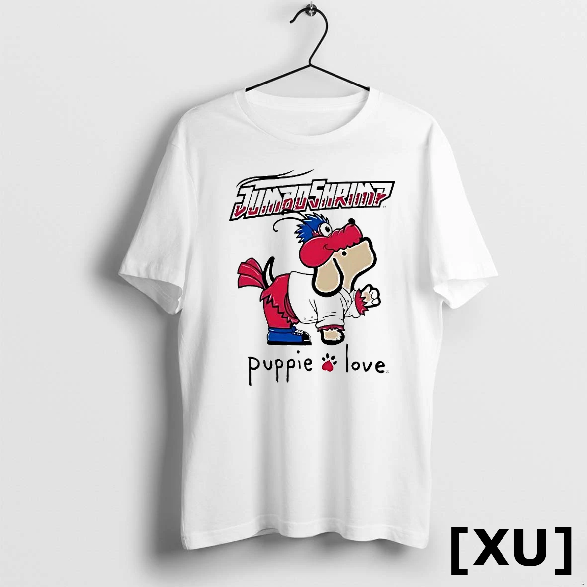 Jacksonville Jumbo Shrimp Puppie Love Sky Mascot Tshirts Sweater Hoodie