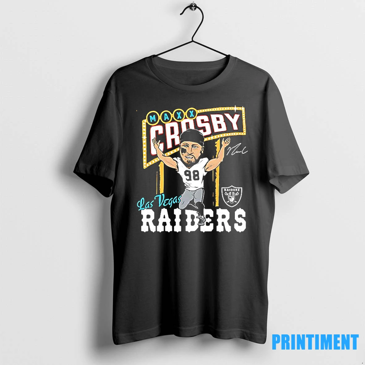 Las Vegas Raiders Maxx Crosby Caricature Player Graphic Tshirts Sweater Hoodie