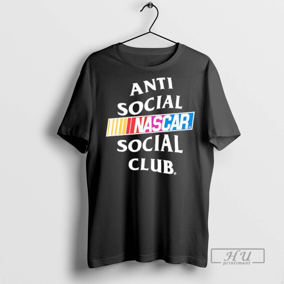 Limited Edition Anti Social Social Club X Nascar Game Logo Graphic Tee Shirt Sweatshirt Hoodies