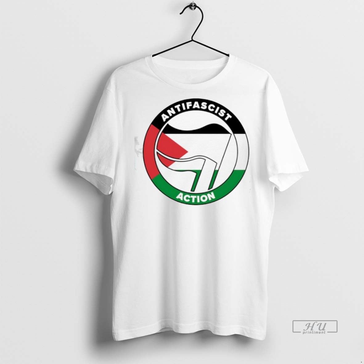 Limited Edition Antifascist Action Palestinian Flag Tee Shirt Sweater Hoodie