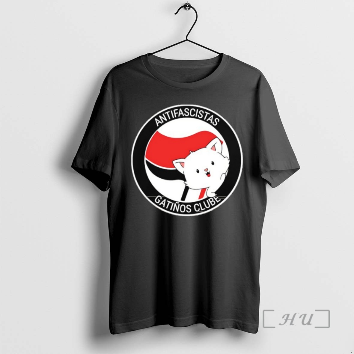 Limited Edition Antifascistas Gatinos Clube Logo Cat Tee Shirt Sweater Hoodie