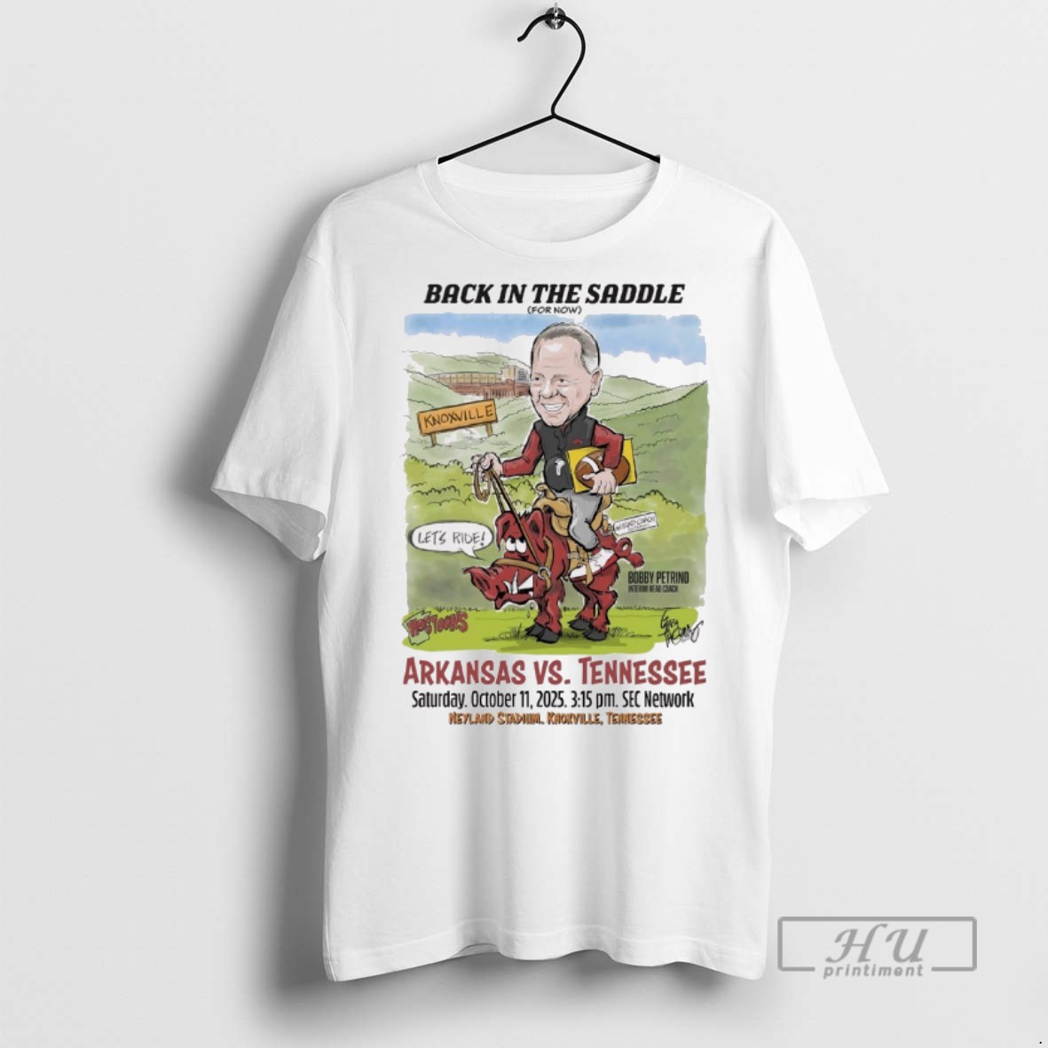Limited Edition Back In The Saddle Arkansas Vs Tennessee October 11 2025 Neyland Stadium Knoxville Tn Art T Graphic Tee Shirt Sweatshirt Hoodies