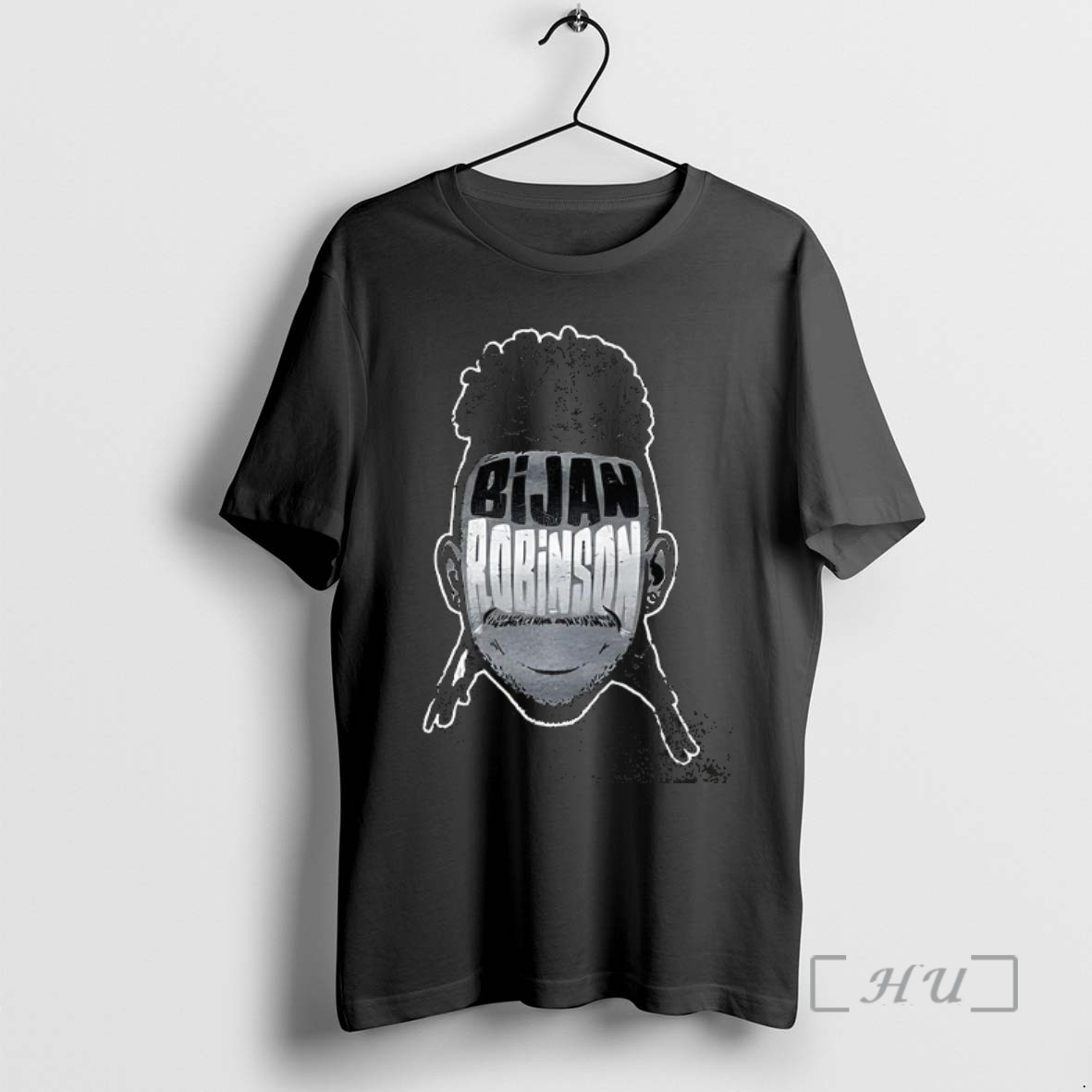 Limited Edition Bijan Robinson Atlanta Falcons Football Big Head Silhouette Player Tee Shirt Sweater Hoodie