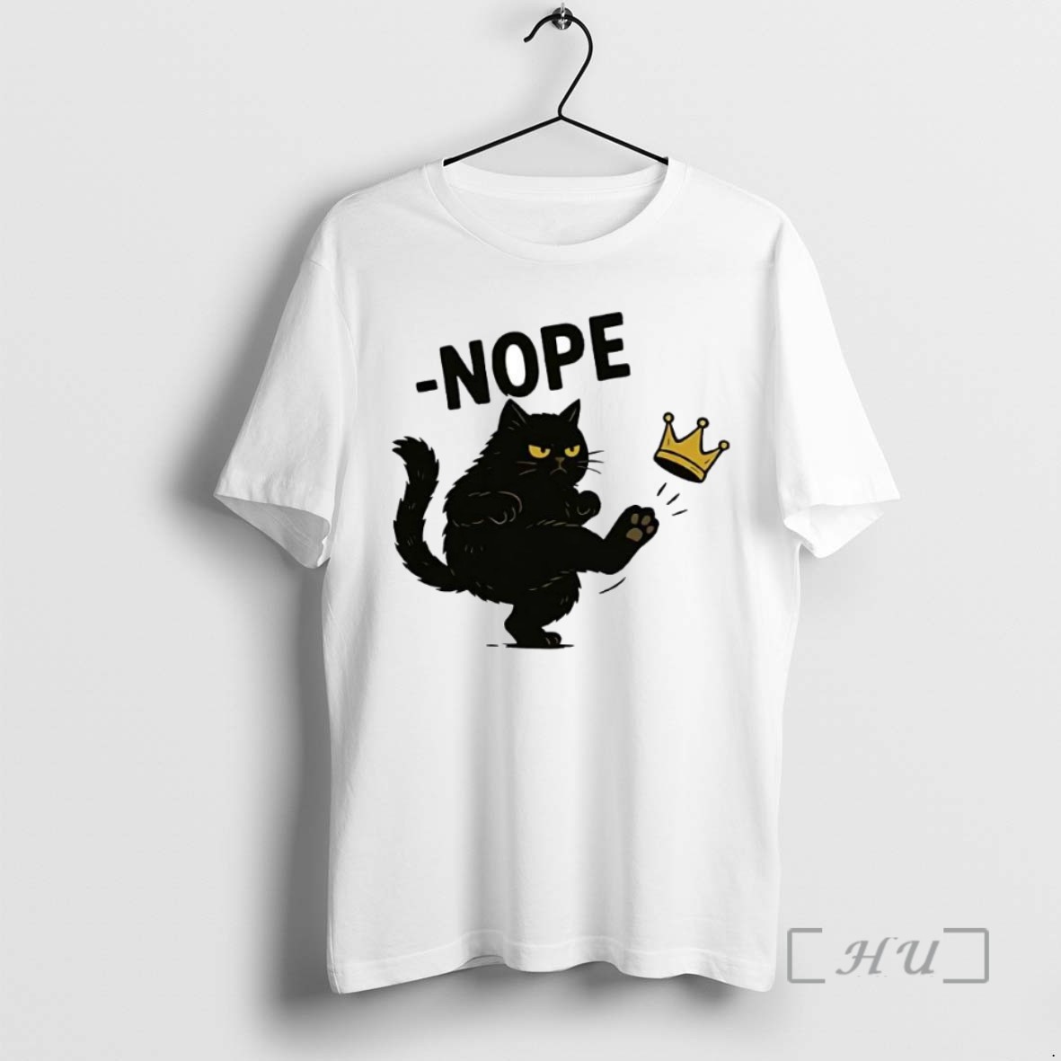 Limited Edition Black Cat No Kings In America Funny Political Meme Tee Shirt Sweater Hoodie