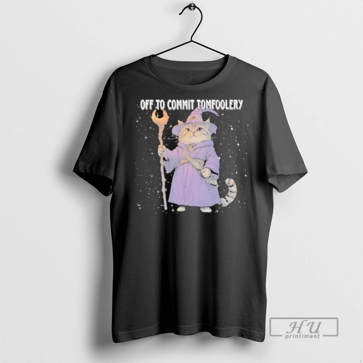 Limited Edition Catdalf The Wizard Off To Commit Tomfoolery Graphic Tee Shirt Sweatshirt Hoodies