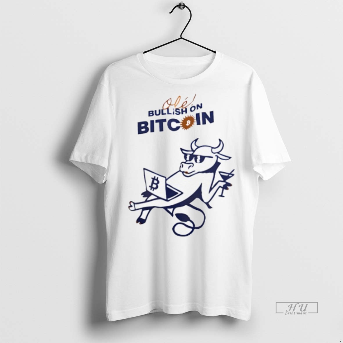 Limited Edition Cow Ole Bullish On Bitcoin Tee Shirt Sweater Hoodie