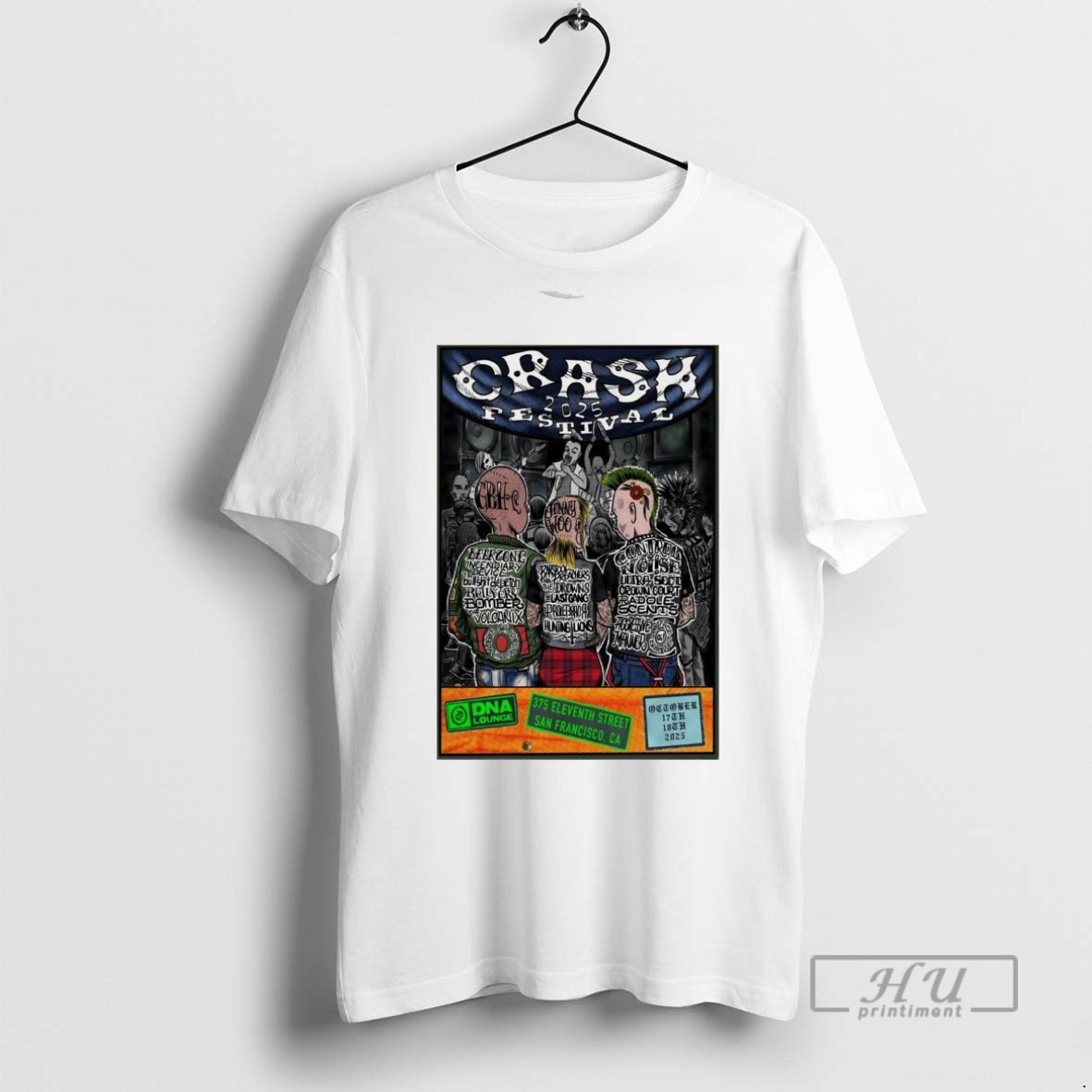 Limited Edition Crash Festival San Francisco Shows On October 17 18 2025 Graphic Tee Shirt Sweatshirt Hoodies