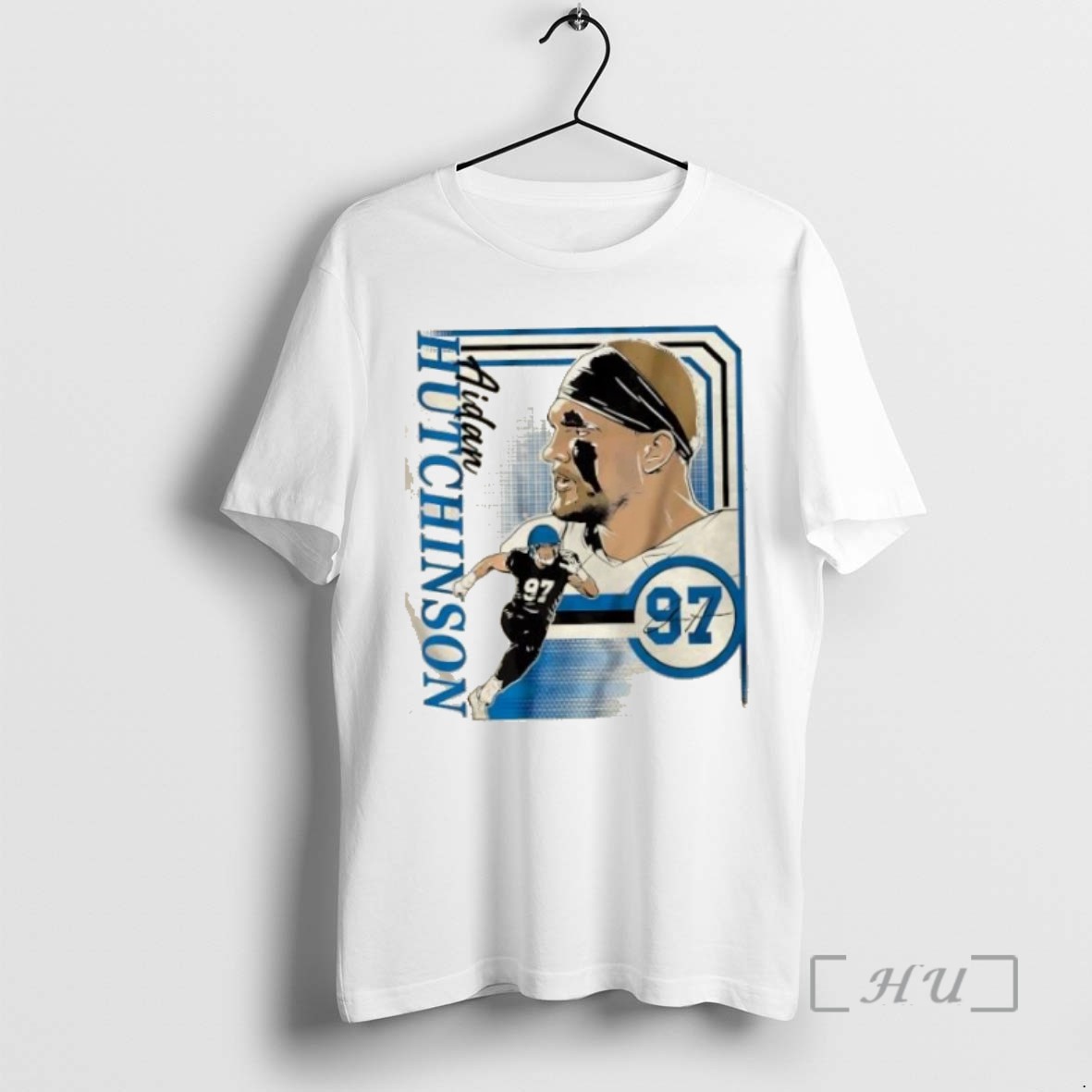 Limited Edition Detroit Lions Aidan Hutchinson Collage Frame Tee Shirt Sweater Hoodie