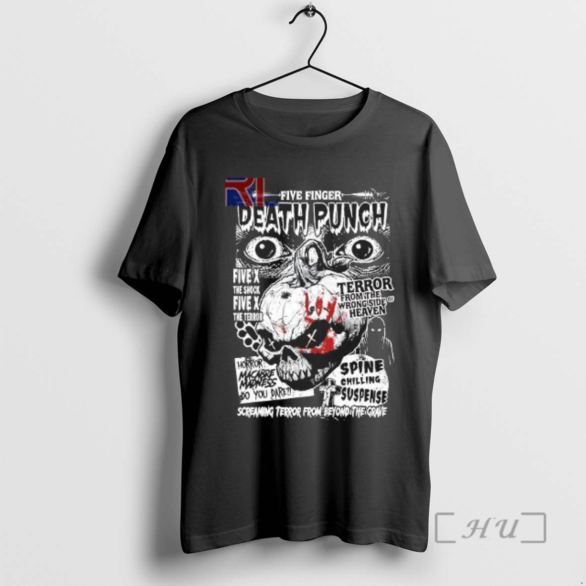 Limited Edition Five X The Terror Death Punch Screaming Terror From Beyond The Grave T Shirts Sweater Hoodie