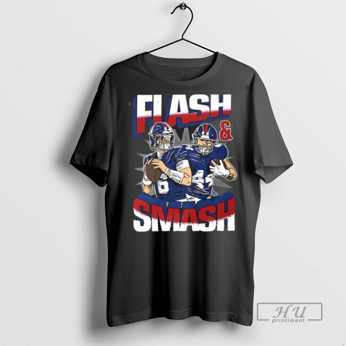 Limited Edition Flash And Smash New York Giants Graphic Tee Shirt Sweatshirt Hoodies