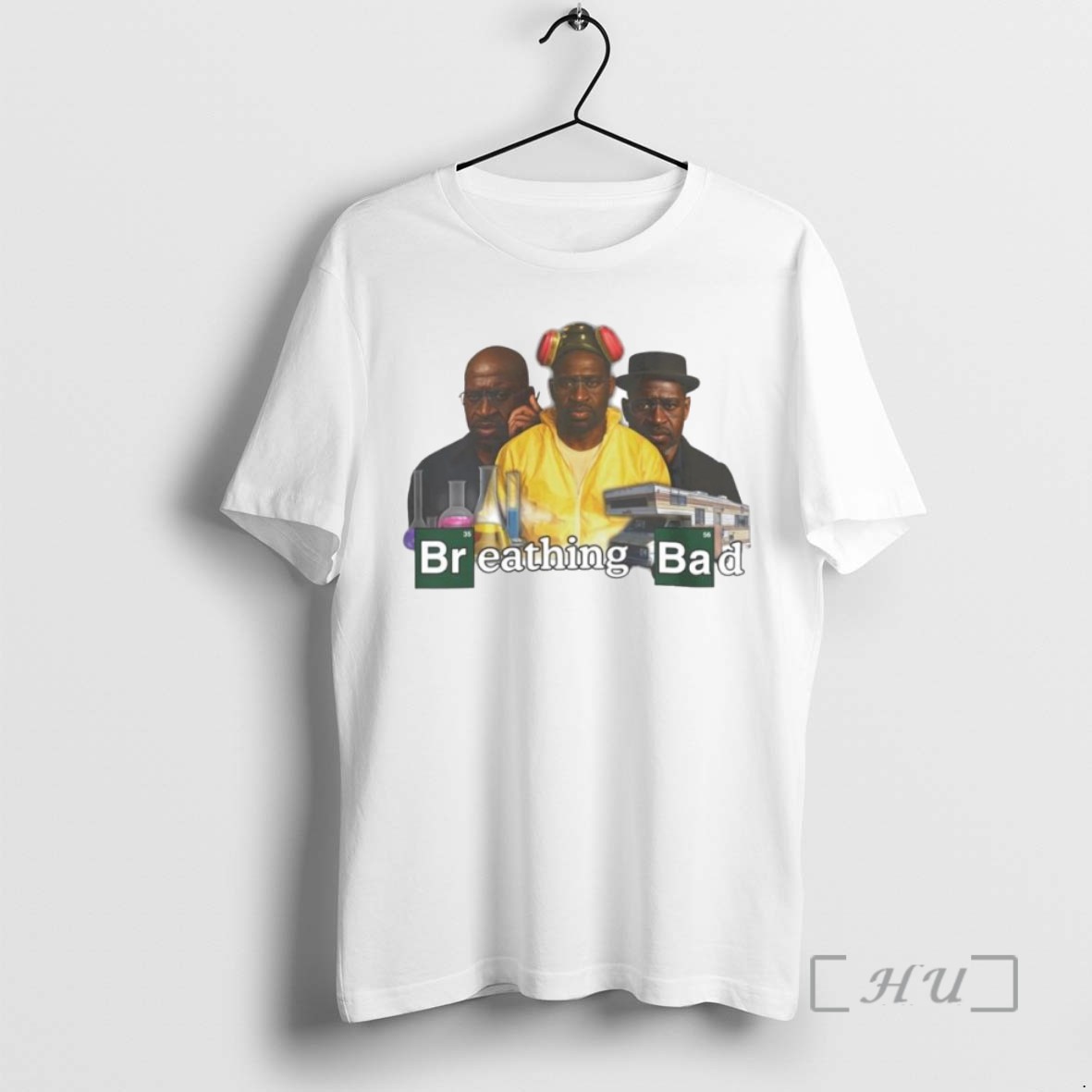 Limited Edition George Floyd Breathing Bad Breaking Bad Parody Ornaments Tee Shirt Sweater Hoodie