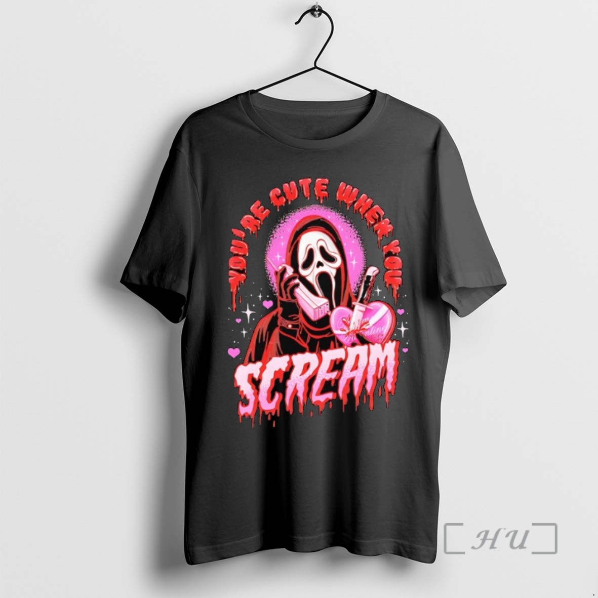 Limited Edition Ghostface Scream Horror Movie Youre Cute When You Scream Tee Shirt Sweater Hoodie