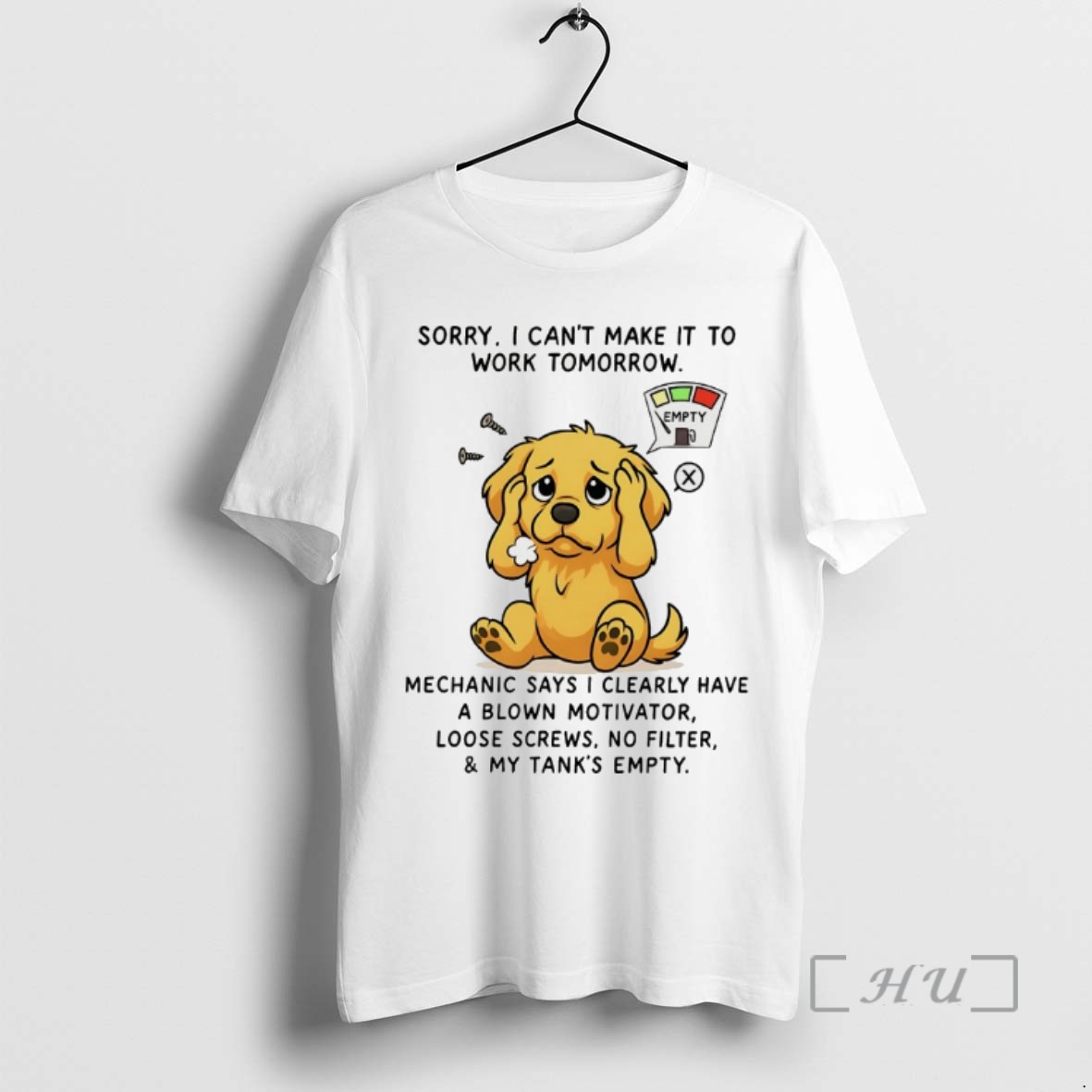 Limited Edition Golden Retriever Sorry I Cant Make It Work Tomorrow Tee Shirt Sweater Hoodie