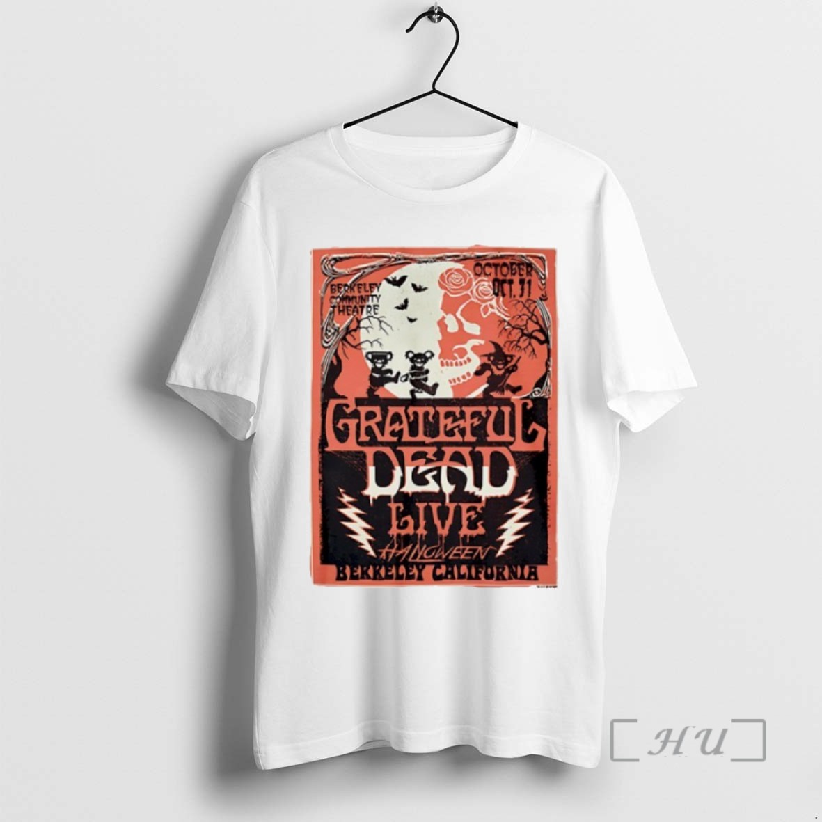 Limited Edition Grateful Dead Berkeley Community Theatre California Halloween Tee Shirt Sweater Hoodie
