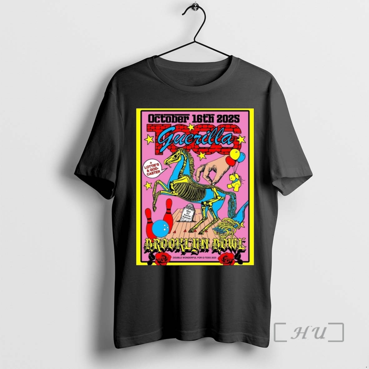 Limited Edition Guerilla Toss October 16 2025 Brooklyn Bowl Show Tee Shirt Sweater Hoodie