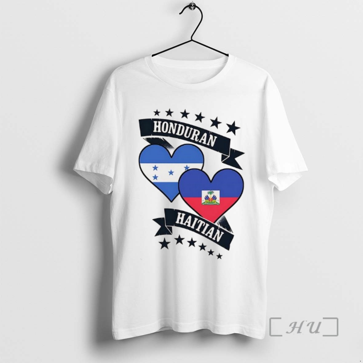 Limited Edition Honduran Vs Haitian Heart Flags Tee Shirt Sweater Hoodie
